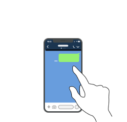 LINEで質問や写真を送る